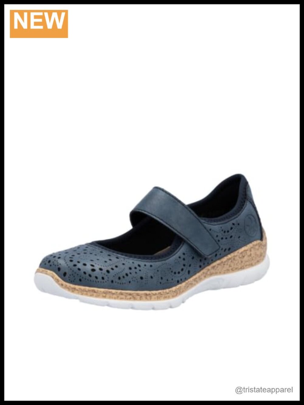 Rieker Mary Janes Faux Leather Wedge Heel Comfort Walking Shoes